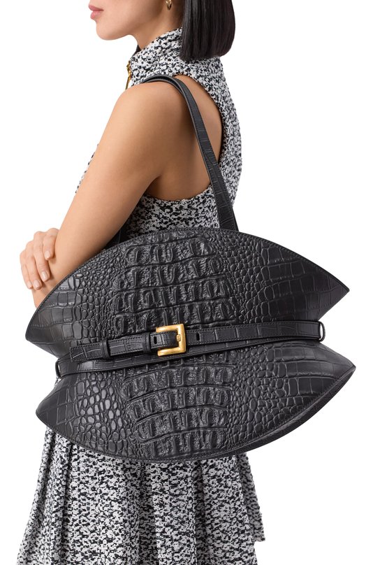 Сумка Shuffle medium Balmain FN0DQ023/L0BC Чёрный  FN0DQ023/L0BC Фото 2