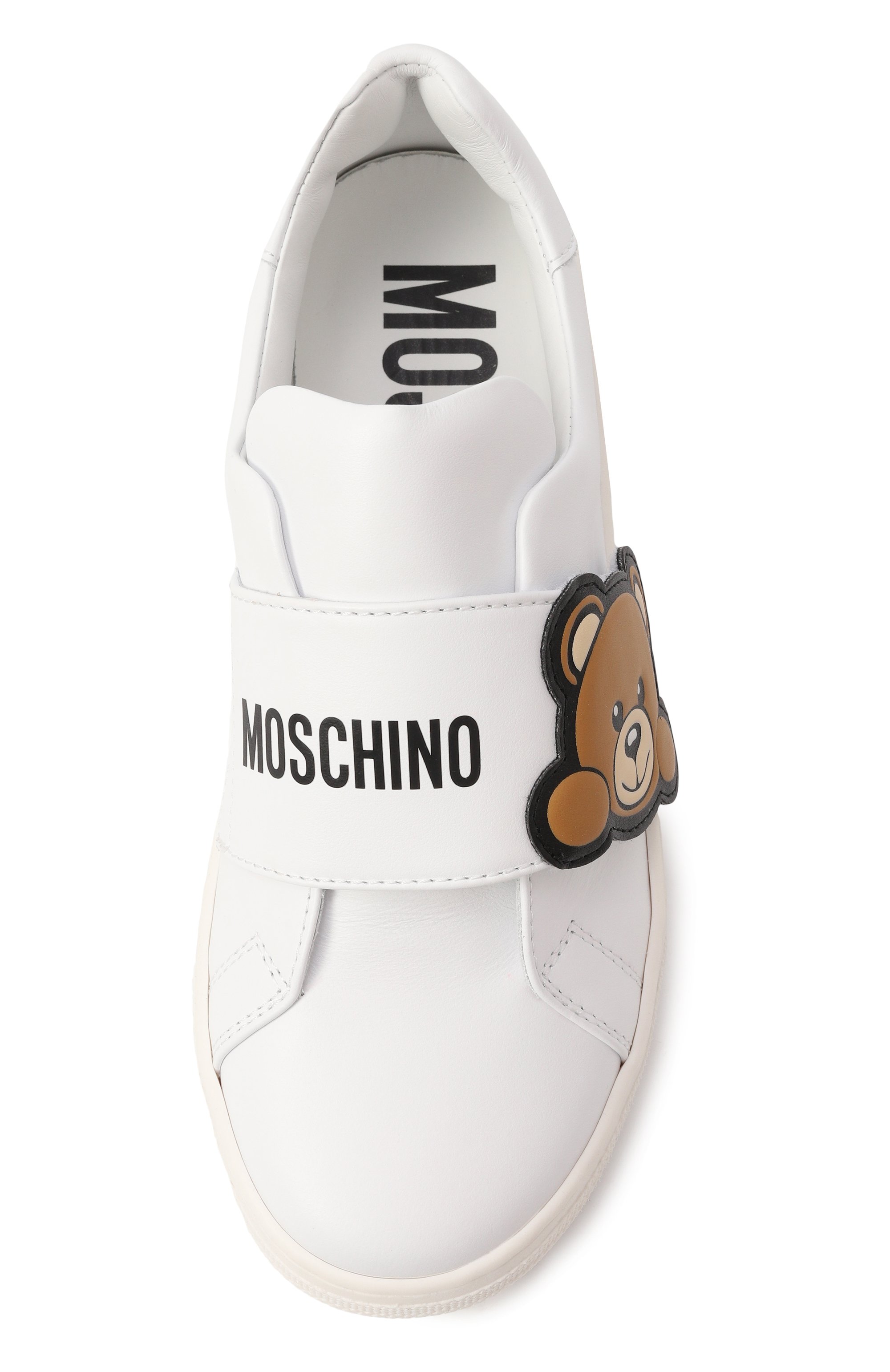 Кожаные кеды MOSCHINO, арт. 80587/VAR1/36-40, фото 4
