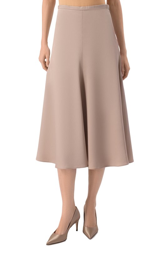 Шелковая юбка Brunello Cucinelli MB179G3965 Бежевый  MB179G3965 Фото 3