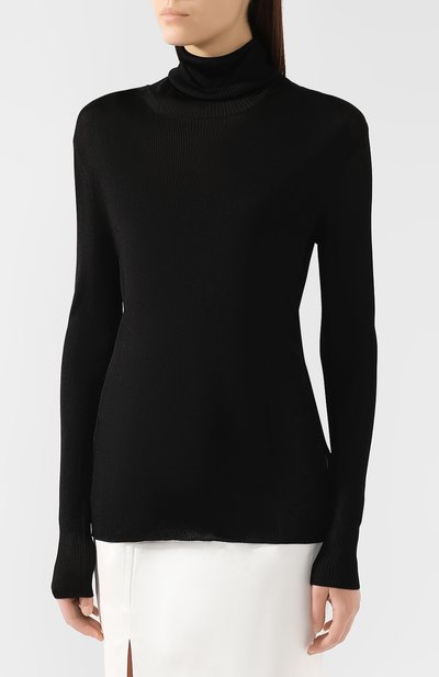 Водолазка из вискозы TOM FORD черного цвета по цене 148500 руб., арт. MAK877-YAX214, фото 3 Водолазка из вискозы TOM FORD, арт. MAK877-YAX214, фото 3