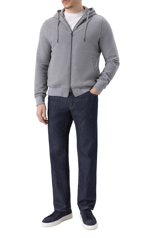 Толстовка из хлопка и шерсти MVST 17M416/TF00 Серый  17M416/TF00 Фото 2