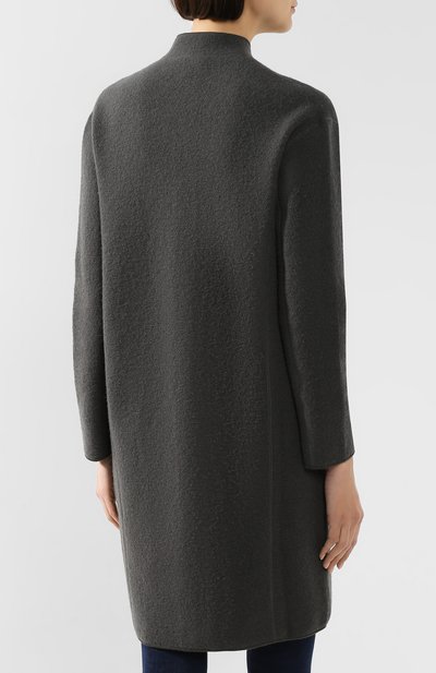Пальто из смеси шерсти и хлопка EMPORIO ARMANI, арт. 6G2LT2/2M11Z, фото 4