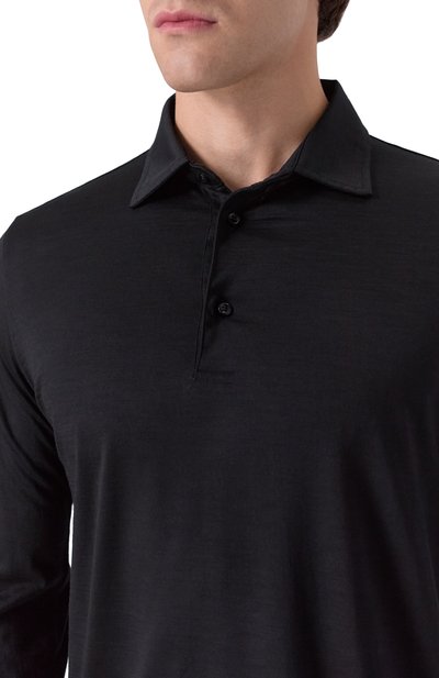Шерстяное поло CAPOBIANCO черного цвета по цене 44000 руб., арт. 19M611.JE00., фото 5 Шерстяное поло CAPOBIANCO, арт. 19M611.JE00., фото 5