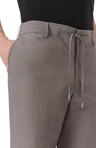 Брюки из хлопка и льна MVST темно-бежевого цвета по цене 74350 руб., арт. MKATTY22/802, фото 5 Брюки из хлопка и льна MVST, арт. MKATTY22/802, фото 5