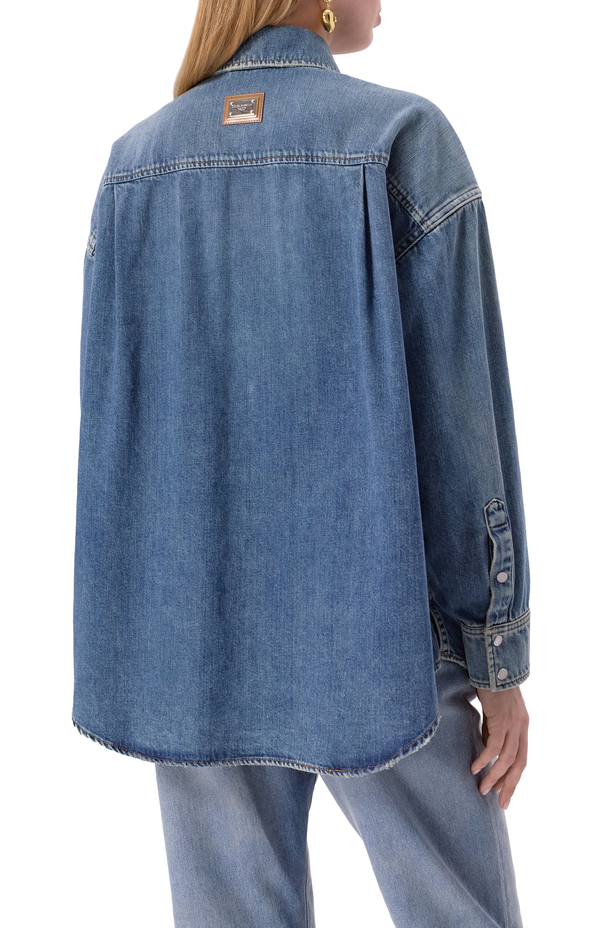 Джинсовая рубашка DOLCE & GABBANA, арт. F5T15D/G8MM1, фото 4