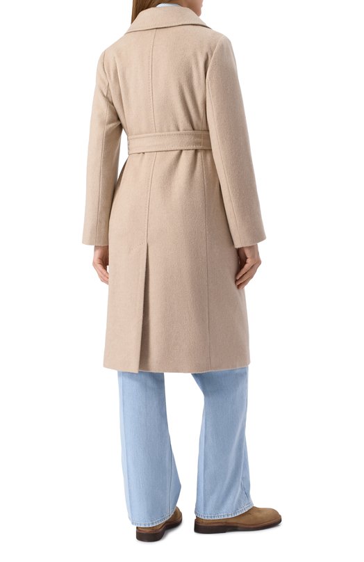 Кашемировое пальто Max Mara Studio C0LLAGE Бежевый  C0LLAGE Фото 4