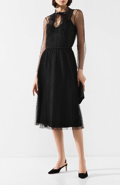 Блузка REDVALENTINO черного цвета по цене 37150 руб., арт. TR3ABC45/1GK, фото 2 Блузка REDVALENTINO, арт. TR3ABC45/1GK, фото 2