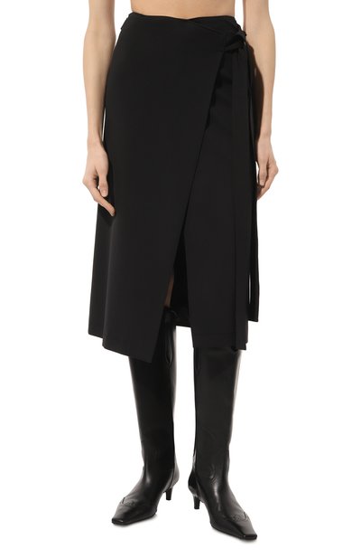 Шерстяная юбка MSGM, арт. 3641MDD07/247200, фото 3