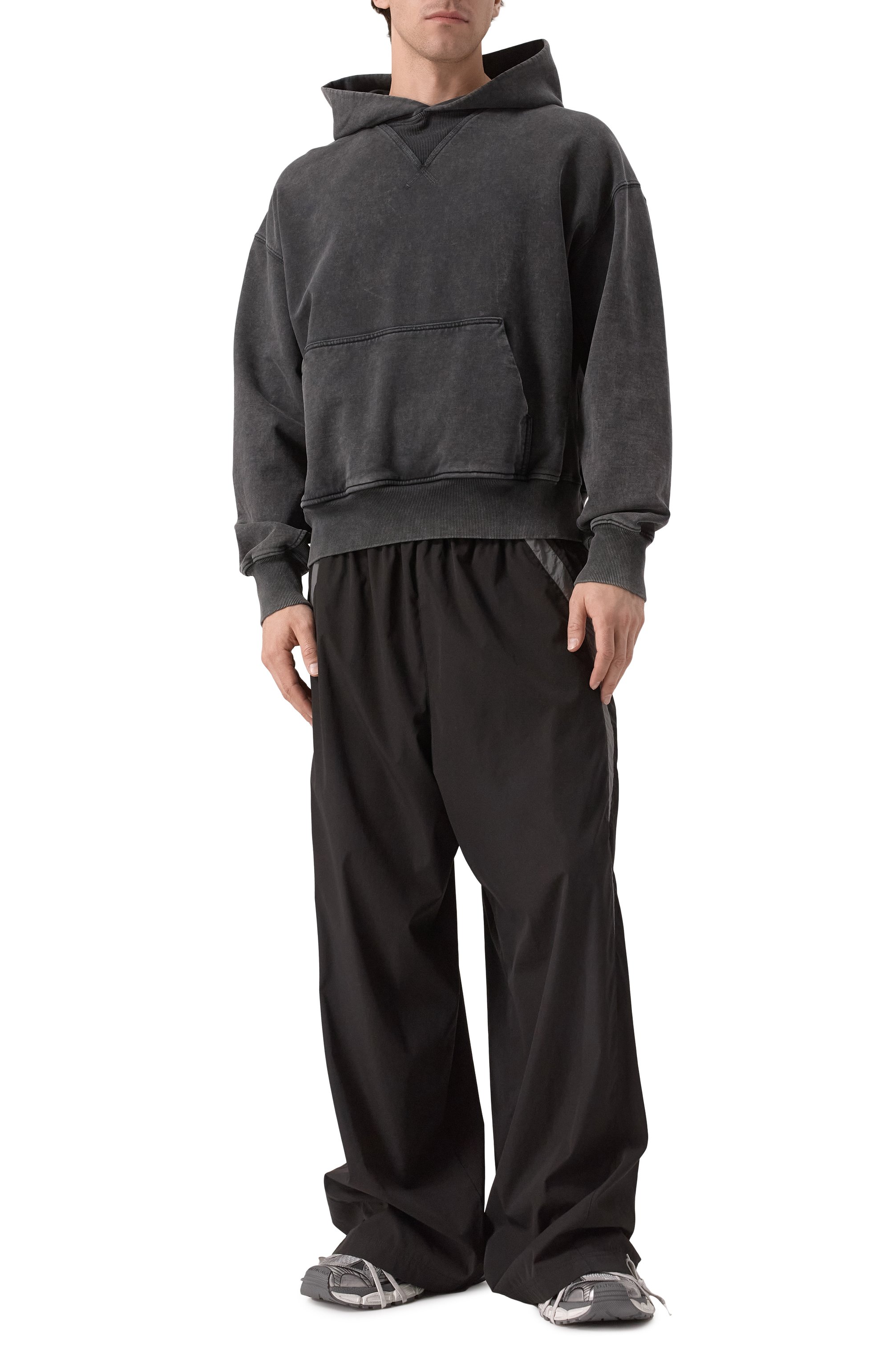 Хлопковое худи ROADLESS темно-серого цвета по цене 39850 руб., арт. RSS-H, фото 2 Хлопковое худи ROADLESS, арт. RSS-H, фото 2