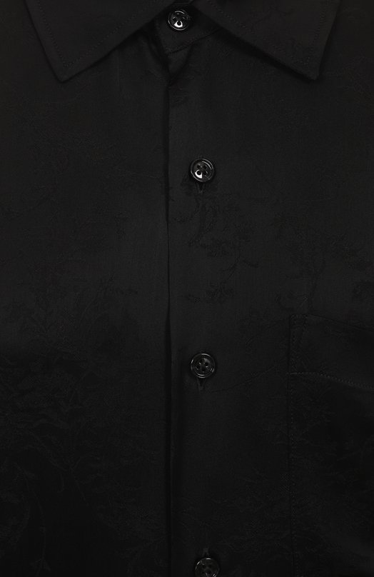 Рубашка из вискозы и шелка Ann Demeulemeester B0011748/FA611 Чёрный  B0011748/FA611 Фото 6
