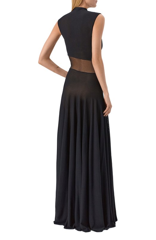 Платье из вискозы Alaia AA9R2800K061B Чёрный  AA9R2800K061B Фото 3