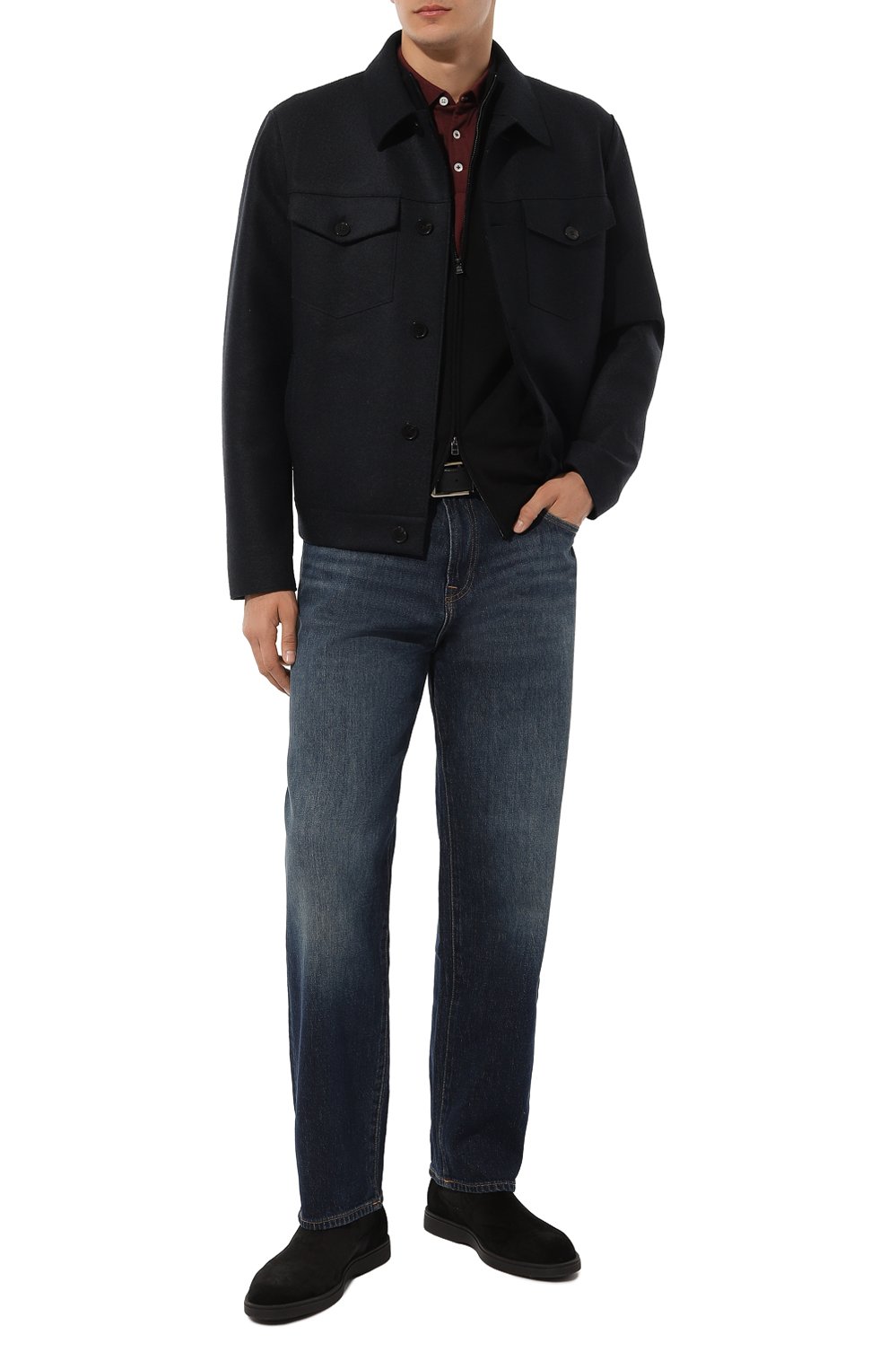 Замшевые челси detroit SANTONI, арт. MGDG18588SM0BGEX, фото 2