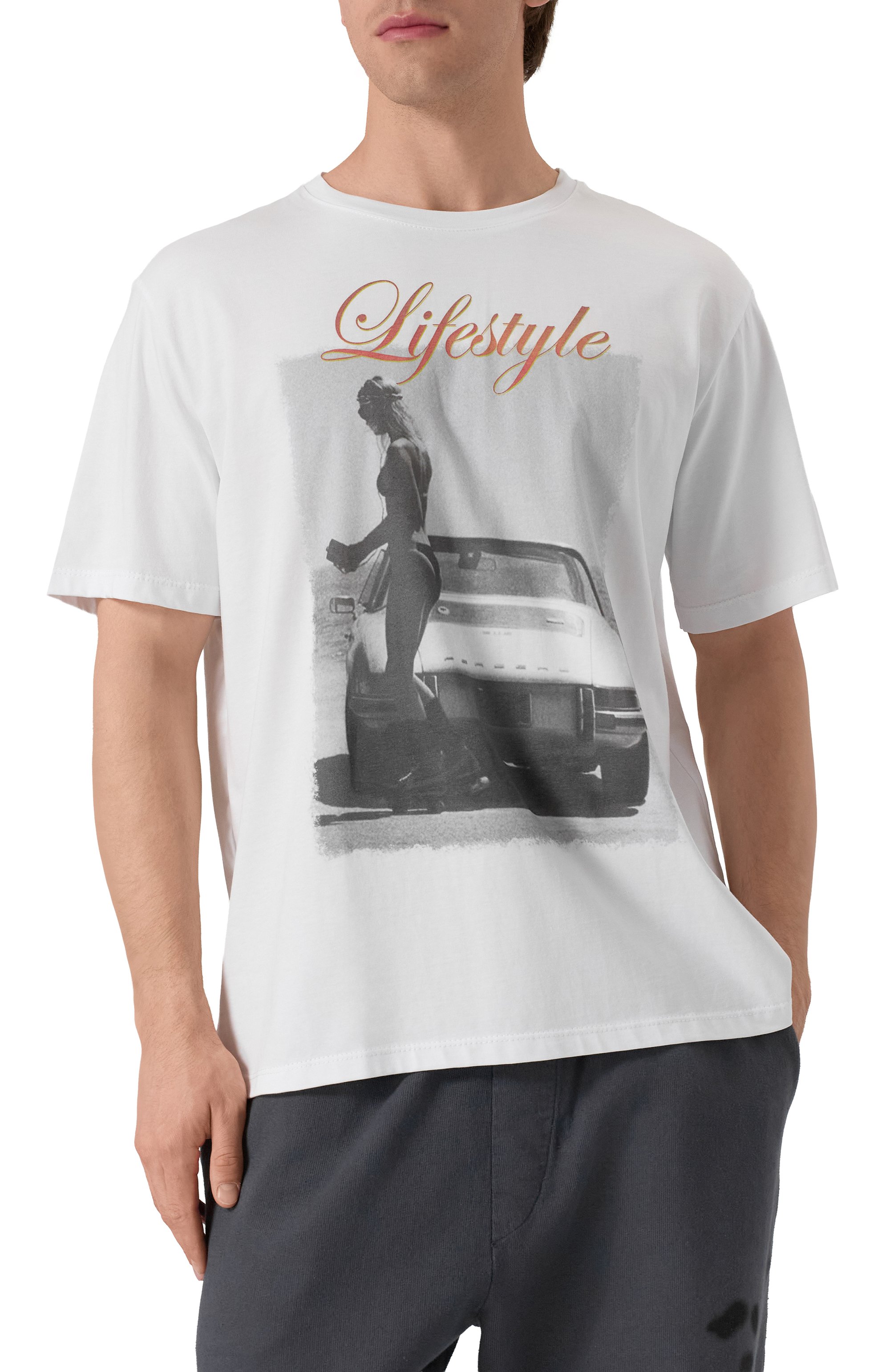 Хлопковая футболка BISIBIGLIO белого цвета по цене 14950 руб., арт. LIFESTYLE CAR, фото 3 Хлопковая футболка BISIBIGLIO, арт. LIFESTYLE CAR, фото 3