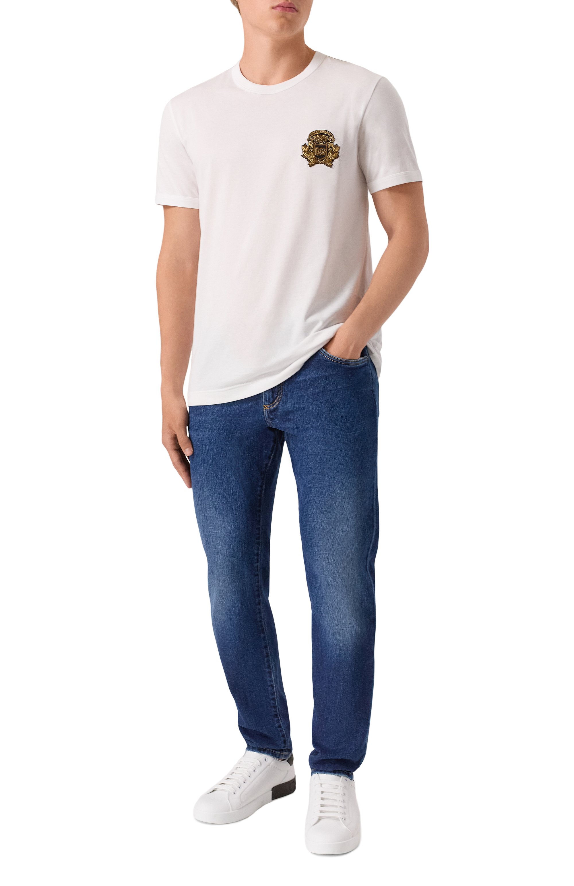 Хлопковая футболка DOLCE & GABBANA, арт. G8PV1Z/G7PJ5, фото 2