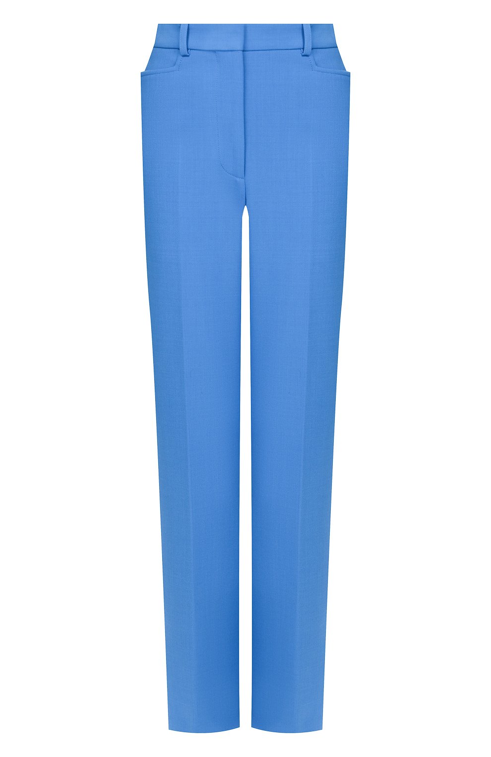Брюки VICTORIA BECKHAM голубого цвета по цене 99500 руб., арт. 1120WTR000629A, фото 1 Брюки VICTORIA BECKHAM, арт. 1120WTR000629A, фото 1