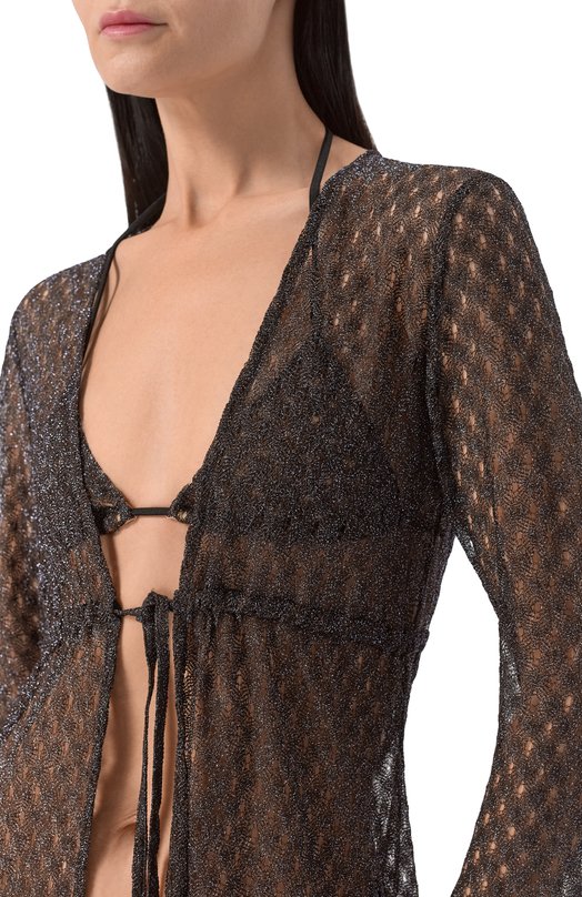 Кардиган из вискозы Missoni MS26SQ0S/BR014D Коричневый  MS26SQ0S/BR014D Фото 5