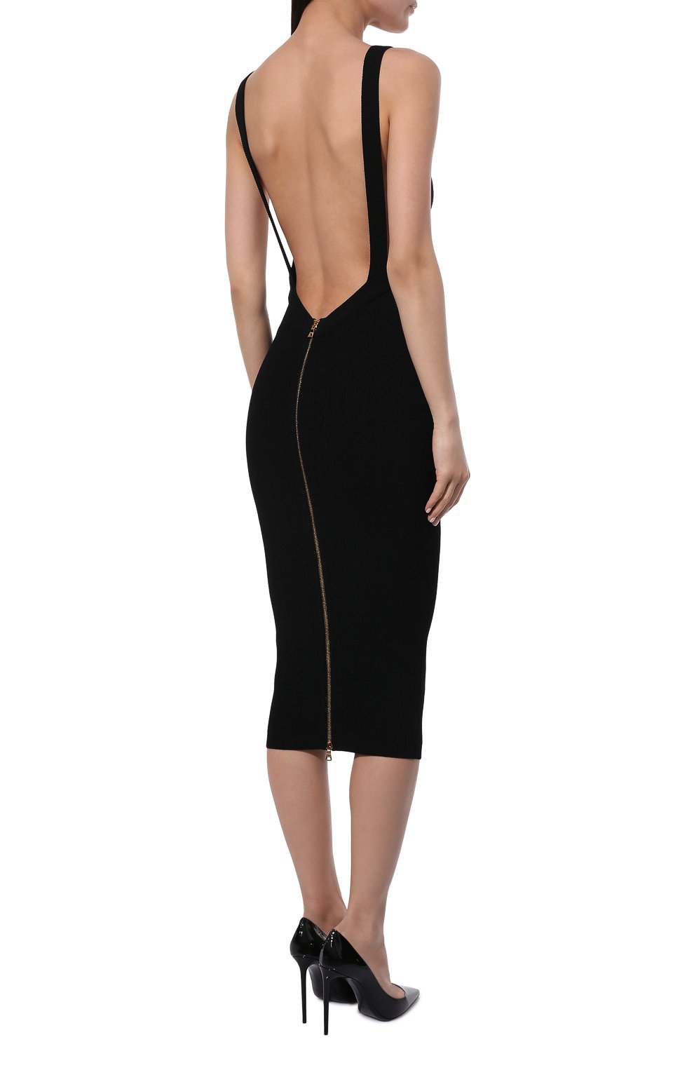 Платье из вискозы BALMAIN, арт. XF1RI030/KB07, фото 4