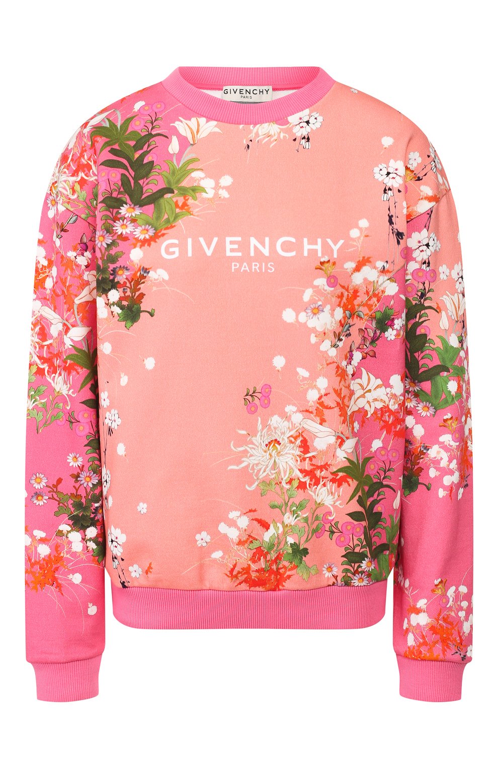 Хлопковый свитшот GIVENCHY розового цвета по цене 73400 руб., арт. BW70013Z34, фото 1 Хлопковый свитшот GIVENCHY, арт. BW70013Z34, фото 1