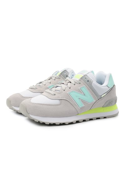 Комбинированные кроссовки 574 classic NEW BALANCE, арт. WL574SS2/B, фото 1