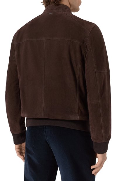 Замшевый бомбер WINDSOR, арт. B0RELL03-L/1300160L, фото 4