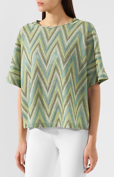 Топ из смеси вискозы и хлопка M MISSONI, арт. 2DL00007/2J000B, фото 3