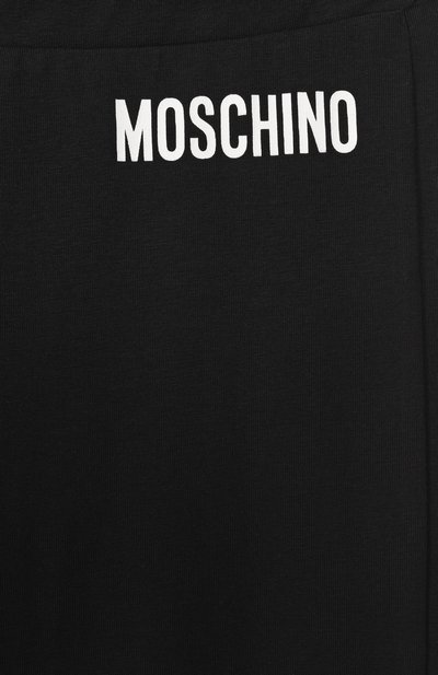 Хлопковые брюки MOSCHINO черного цвета по цене 9950 руб., арт. HDP076/LBA00, фото 3 Хлопковые брюки MOSCHINO, арт. HDP076/LBA00, фото 3