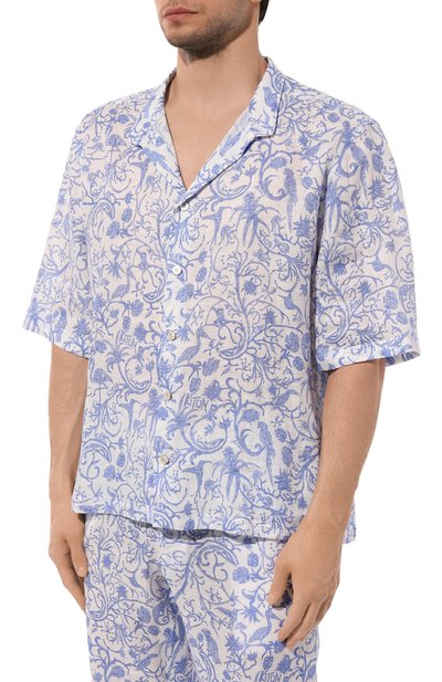 Льняная рубашка KITON, арт. UMC024H08902, фото 3