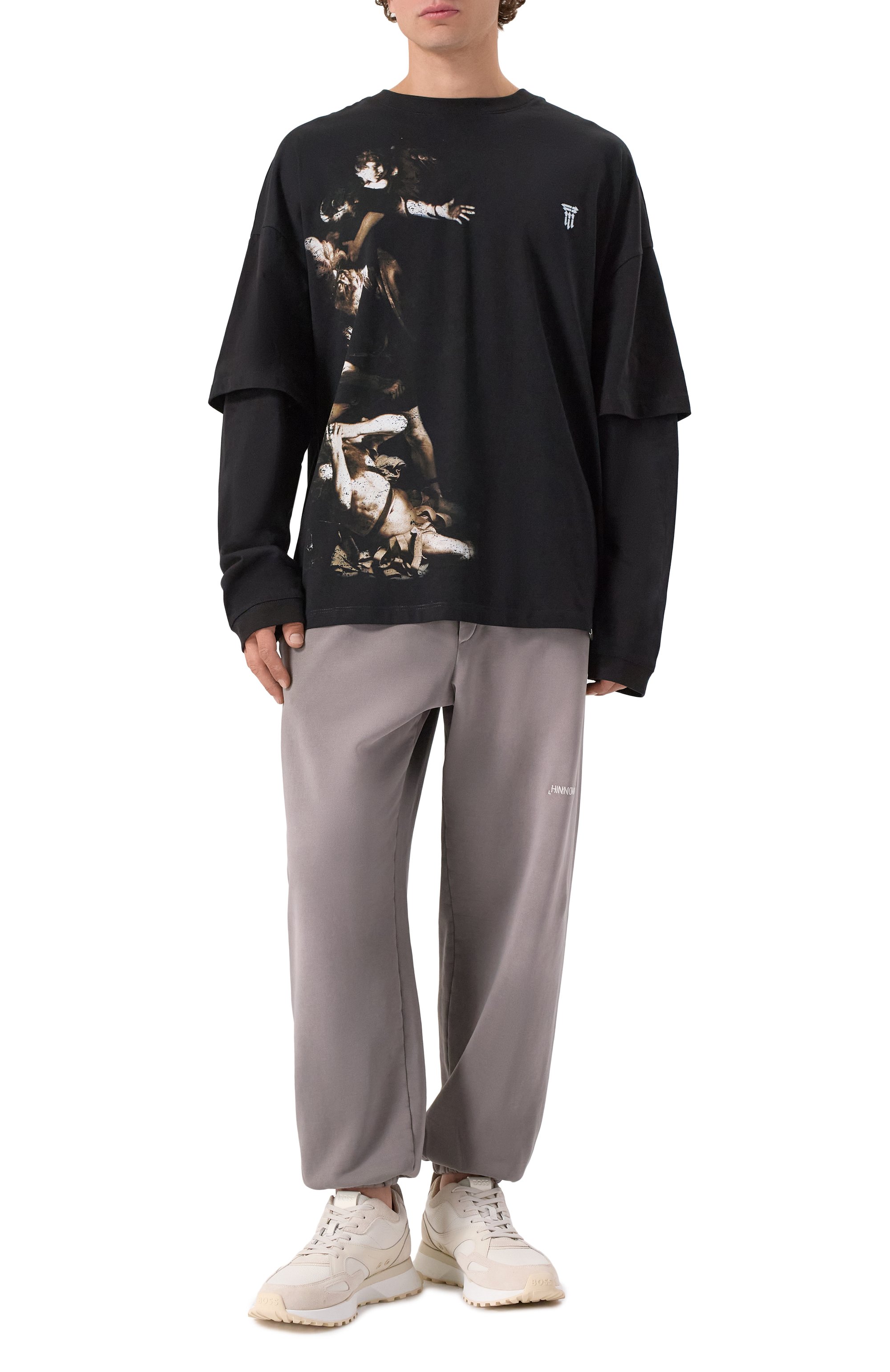 Хлопковые джоггеры HINNOMINATE, арт. HMABM01393, фото 2