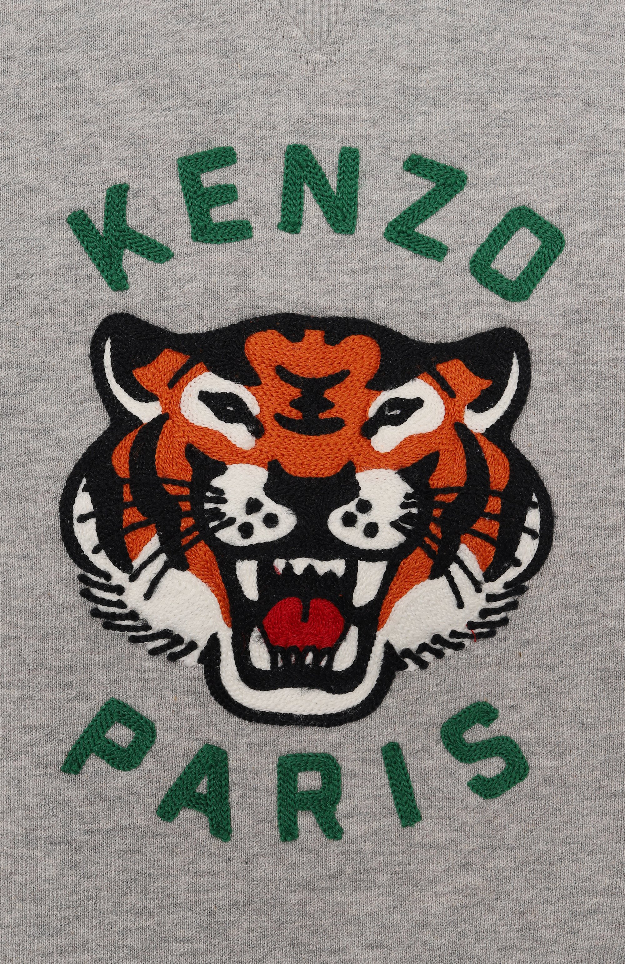 Хлопковый свитшот KENZO серого цвета по цене 21350 руб., арт. K61509, фото 3 Хлопковый свитшот KENZO, арт. K61509, фото 3