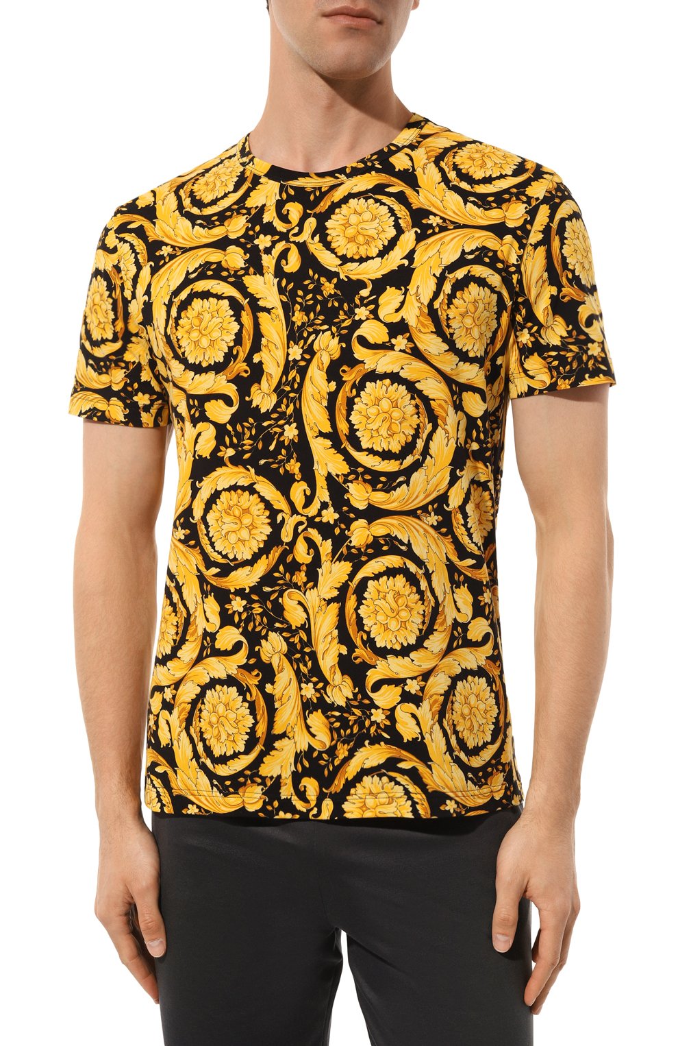 Хлопковая футболка VERSACE, арт. 1000959/1A00515, фото 3