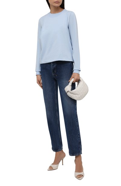Хлопковый пуловер JW ANDERSON голубого цвета по цене 29950 руб., арт. JE0138 PG0142, фото 2 Хлопковый пуловер JW ANDERSON, арт. JE0138 PG0142, фото 2