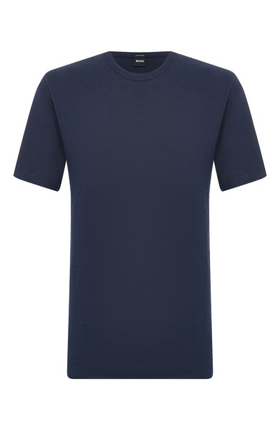 Мужская футболка изо льна и хлопка BOSS, арт. 50559166
