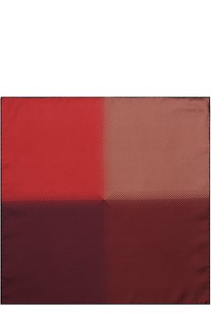 Мужской шелковый платок LANVIN бордового цвета, арт. 2719/HANDKERCHIEF | Фото 3 (Материал: Текстиль, Шелк; Материал сплава: Проставлено; Нос: Не проставлено)