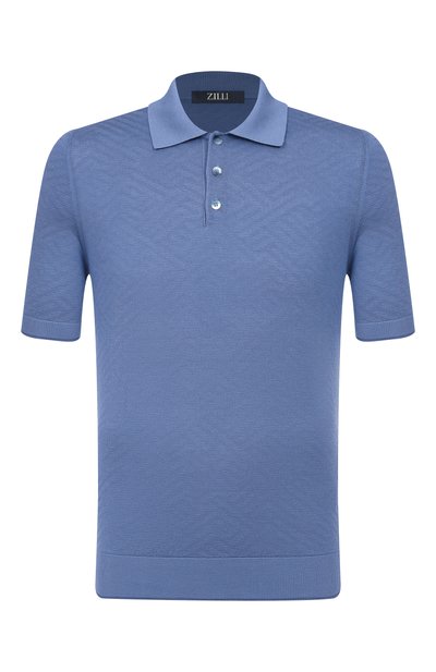 Мужская поло из шелка и хлопка ZILLI, арт. KBP002M0164VFAF00