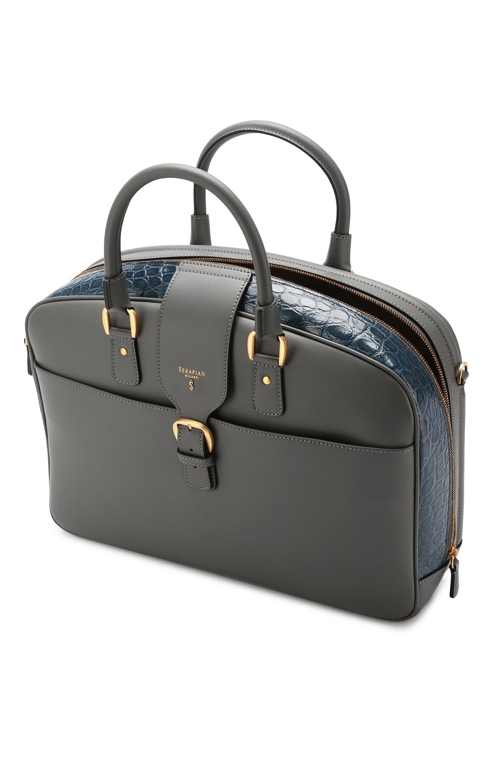 Сумка для ноутбука с отделкой из кожи аллигатора paraggi SERAPIAN, арт. SPARCMLL7058M40A, фото 4