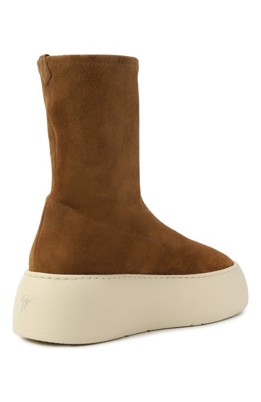 Замшевые полусапоги Giuseppe Zanotti Design RW50003 Коричневый  RW50003 Фото 5
