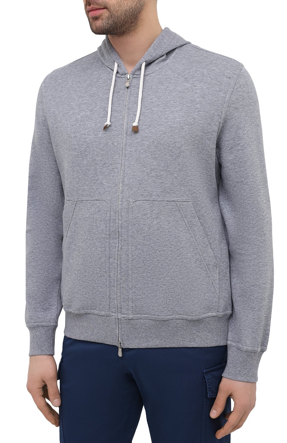 Хлопковая толстовка BRUNELLO CUCINELLI, арт. M0T319069G, фото 3