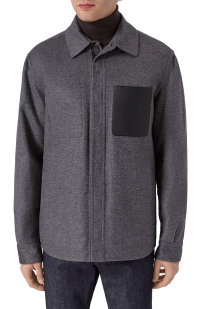 Куртка-рубашка из шерсти и шелка ZILLI, арт. DBLA04M024450037U, фото 3