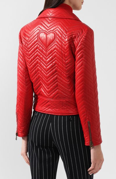Кожаная куртка на молнии GUCCI, арт. 526789/XG666, фото 4