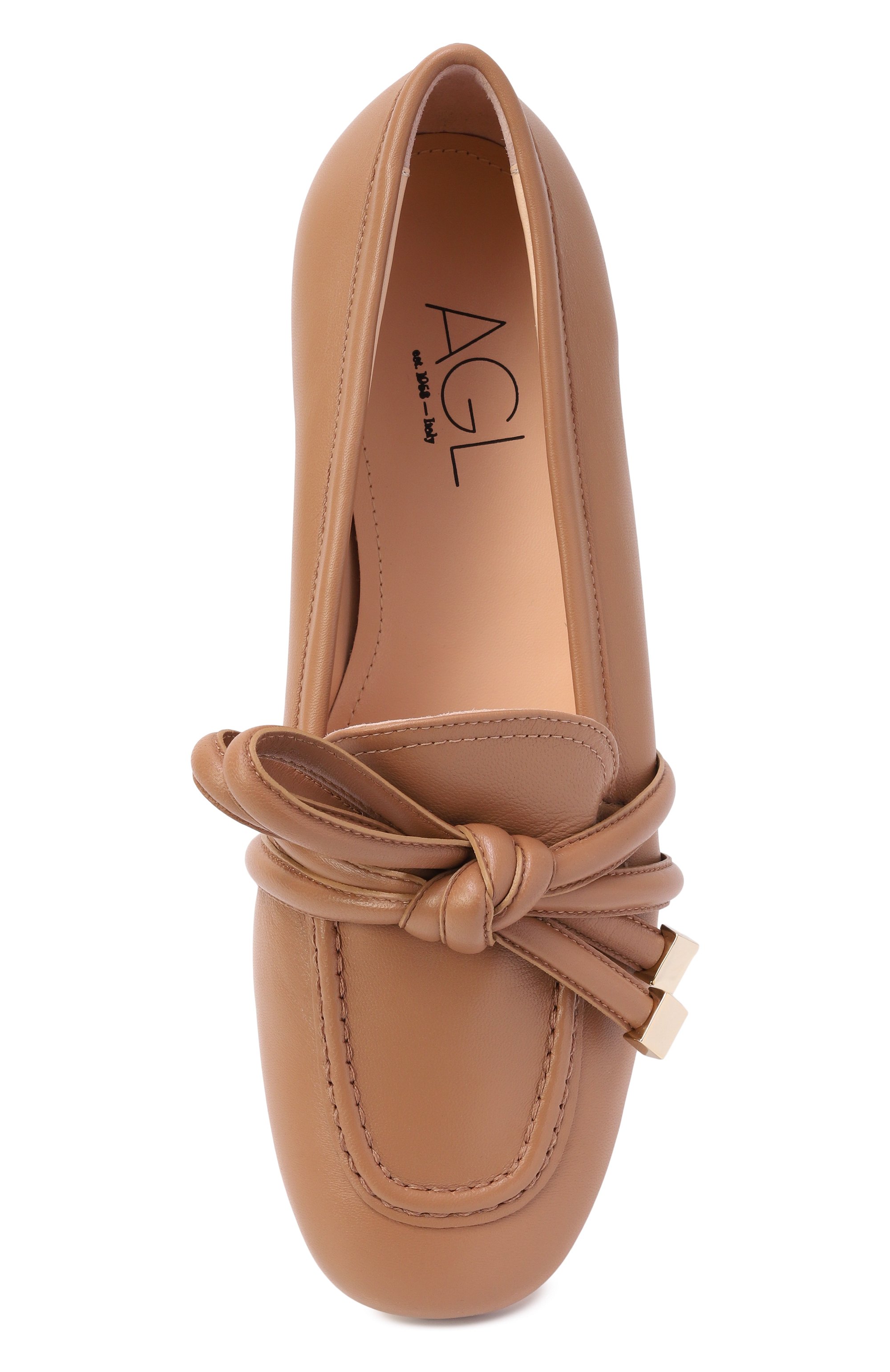 Кожаные лоферы ribbon AGL, арт. D834088PC/S0FTY, фото 6