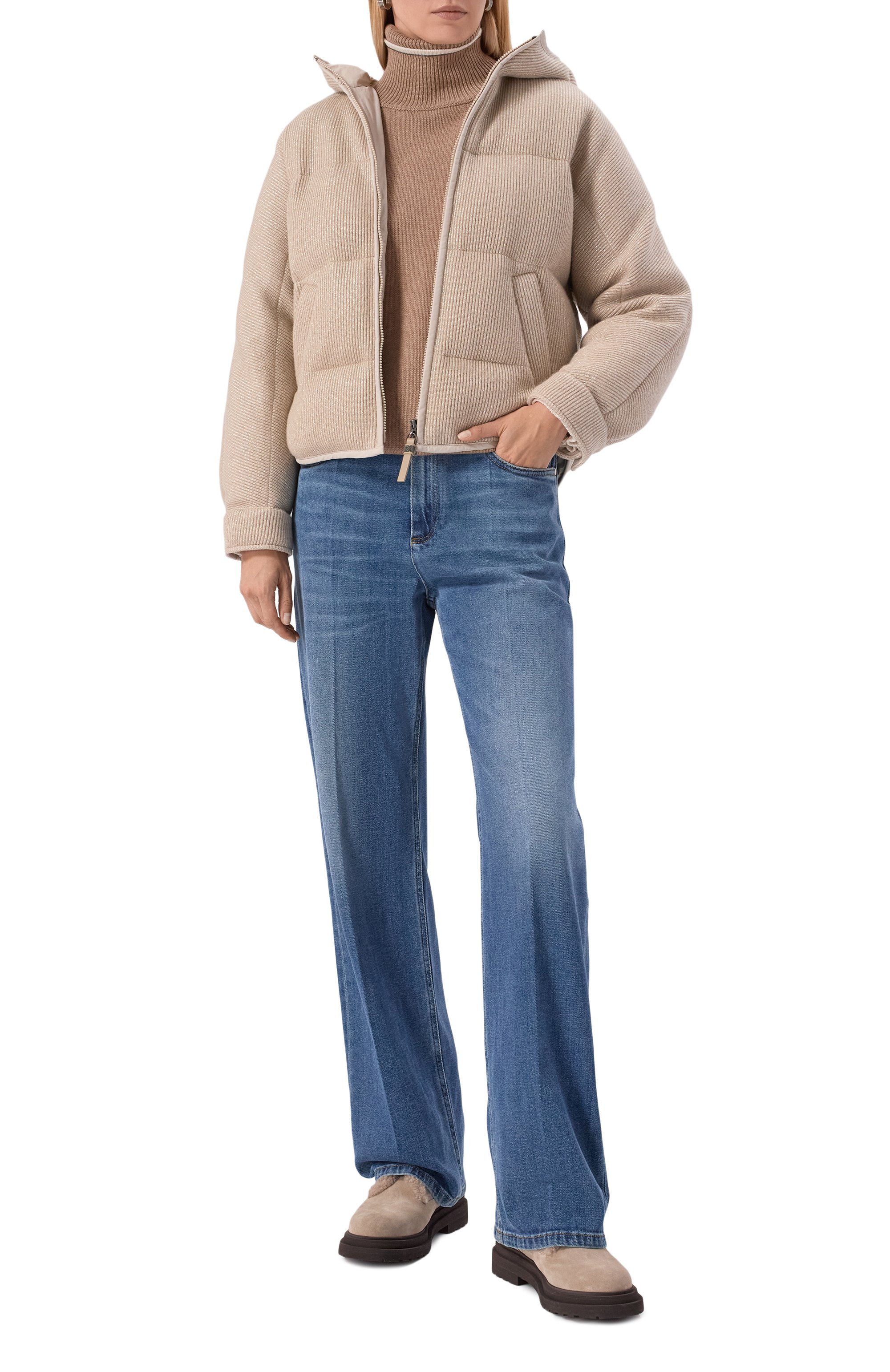 Кашемировый пуховик BRUNELLO CUCINELLI, арт. M01ET7728, фото 2