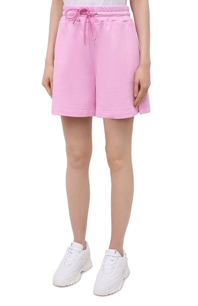 Хлопковые шорты MSGM светло-розового цвета по цене 15600 руб., арт. 3041MDB60 217299, фото 3 Хлопковые шорты MSGM, арт. 3041MDB60 217299, фото 3