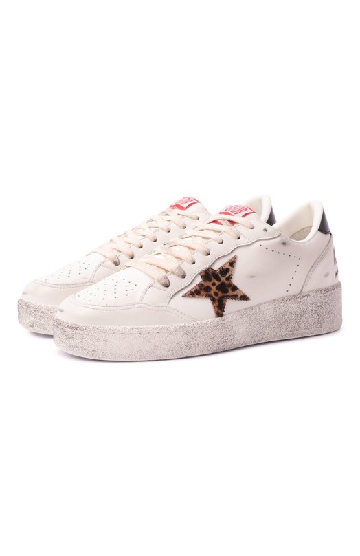 Кожаные кеды Ball Star Golden Goose Deluxe Brand GWF00804.F007323 Белый GWF00804.F007323