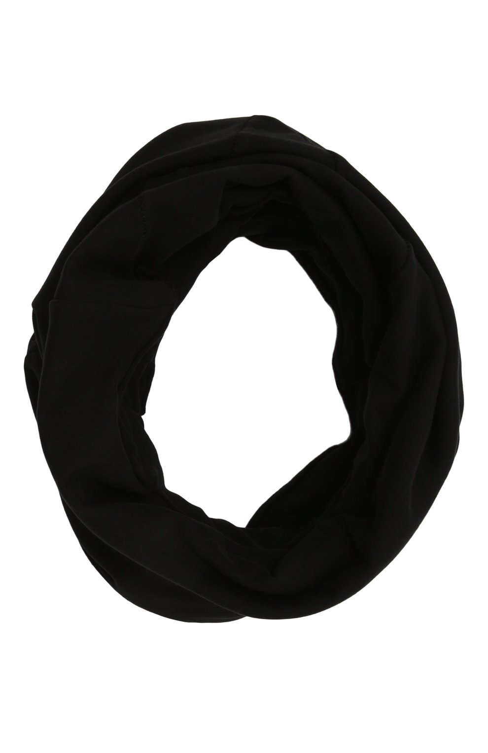 Хлопковый шарф-снуд THOM KROM черного цвета по цене 10550 руб., арт. SCARF 44, фото 1 Хлопковый шарф-снуд THOM KROM, арт. SCARF 44, фото 1
