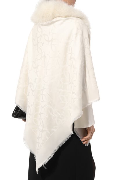 Накидка из шелка и шерсти ELIE SAAB, арт. 1414SEJ5382, фото 4