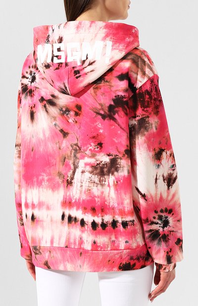 Хлопковое худи MSGM разноцветного цвета по цене 38150 руб., арт. 2642MDM180X 195363, фото 4 Хлопковое худи MSGM, арт. 2642MDM180X 195363, фото 4