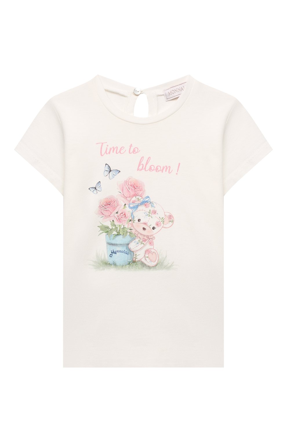 Хлопковая футболка MONNALISA, арт. 399601, фото 1