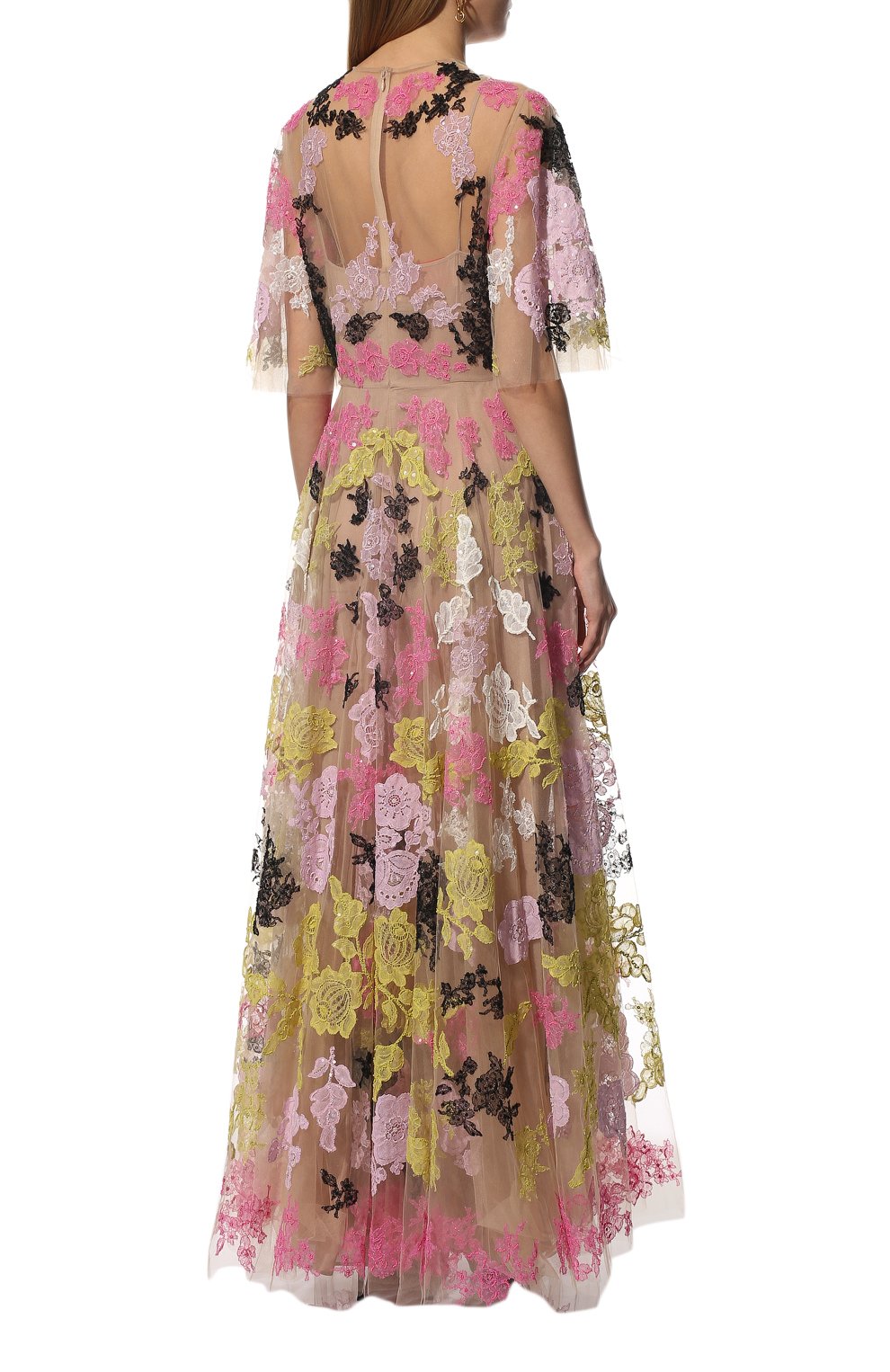 Платье VALENTINO разноцветного цвета по цене 2665000 руб., арт. XB3VDCZ51ED, фото 4 Платье VALENTINO, арт. XB3VDCZ51ED, фото 4