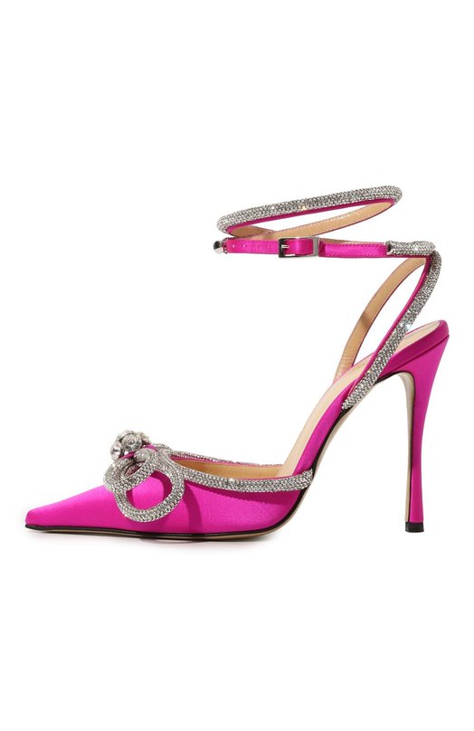 Текстильные туфли Double Bow 110 Mach & Mach R212101 FUCHSIA Розовый  R212101 FUCHSIA Фото 4