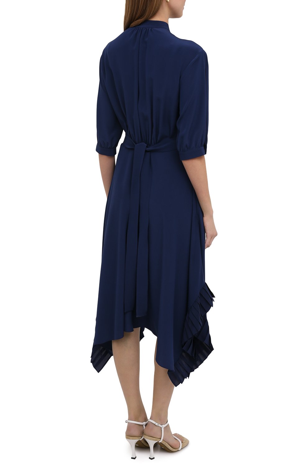 Шелковое платье STELLA MCCARTNEY синего цвета по цене 129500 руб., арт. 602910/SY206, фото 4 Шелковое платье STELLA MCCARTNEY, арт. 602910/SY206, фото 4